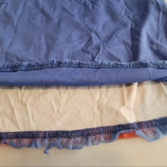 Disney Ariel Mermaid Colorful Keyhole Pajama Nightgown Size 6x Girls - Picture 8 of 12